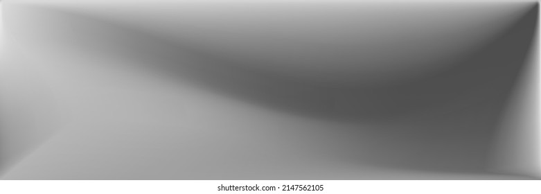 Vibrant  Grey Original Background. Gray Metallic Wavy Gradient Mesh. Alluminium Wavy Gradient Mesh. Natural Blurred Texture Illustration. Blank Silver Smooth Surface Backdrop.