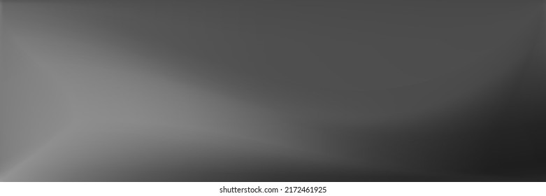 El Vibrante Fondo Gris De Moda. Malla de gradiente ondulado natural. Ilustración de superficie lisa en agua. Marco de diseño moderno y gris monocromático. Malla de gradiente de ondulación metálica plateada.