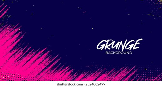 Vibrant grunge brush stroke abstract background. Abstract dirty grunge texture banner design