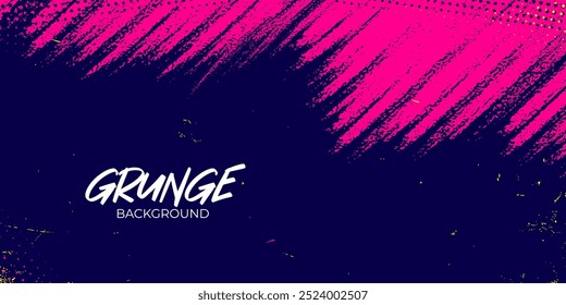 Vibrant grunge brush stroke abstract background. Abstract dirty grunge texture banner design