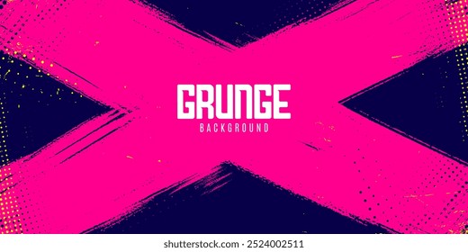 Vibrant grunge brush stroke abstract background. Abstract dirty grunge texture banner design