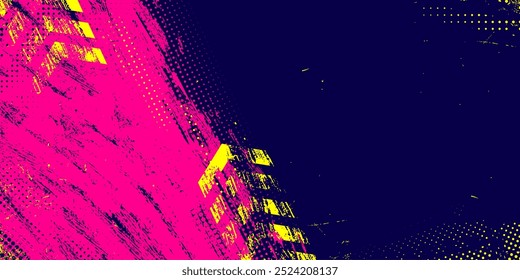 Vibrant grunge brush stroke abstract background. Abstract dirty grunge texture banner design