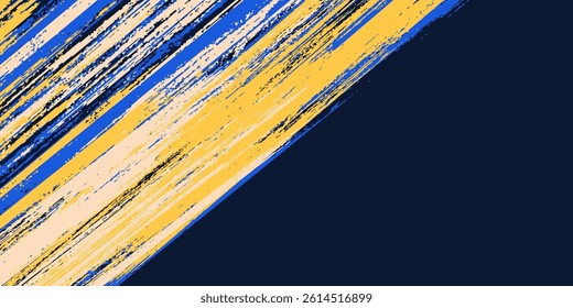 Vibrant grunge brush stroke abstract background. Abstract dirty grunge texture banner design	