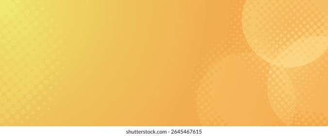 A vibrant halftone orange background with a gradient effect. The background features a dotted texture, blending orange and yellow hues seamlessly. Minimal halftone vector gradient background