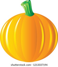 Vibrant Halloween pumpkin illustration vector