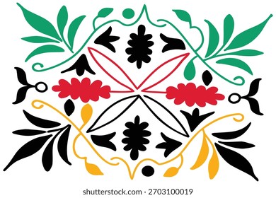 A vibrant hand-drawn Matisse-inspired pattern featuring bold shapes and playful colors. Perfect for fabric prints, wallpapers, posters, and creative digital projects with artistic flair.