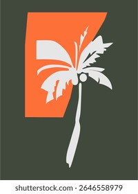 Vibrant hand-drawn palm trees with a tropical vibe. Ideal for apparel prints, beach-themed posters, and summer accessories.