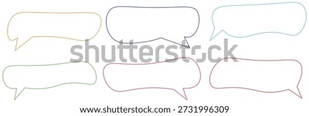 Vibrant handdrawn speech bubbles collection for creative communication design elements and talking dialogue boxes