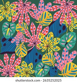 Vibrant Hawaiian Tropical Theme Background Vector