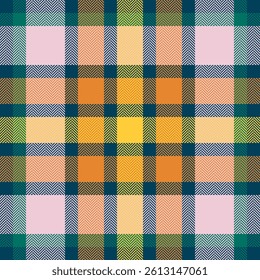 Vibrant herringbone plaid pattern in autumnal colors.  Perfect for textile design, fashion, home decor, or website backgrounds.  This cheerful, seamless texture offers a warm and inviting aesthetic.