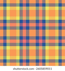 Vibrant herringbone plaid pattern in warm, cheerful colors.  Perfect for textile design, website backgrounds, or fashion projects.