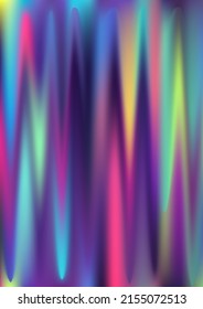 Vibrant hologram gradient background. Iridescent pastel holo texture. Holographic rainbow neon pattern. Pearlescent vanilla vector backdrop. Spectrum blur aura gradient fluid surface.