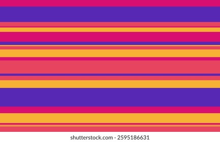 Vibrant horizontal stripes in bold, joyful colors.  Perfect for backgrounds, websites, textiles, or any project needing a cheerful, energetic aesthetic.