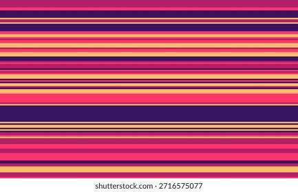 Lebendige horizontale Streifen in Sonnenuntergangstönen schaffen ein dynamisches, modernes Design. Perfekt für Hintergründe, Websites, Textilien oder jedes Projekt, das eine kühne, farbenfrohe Ästhetik benötigt.