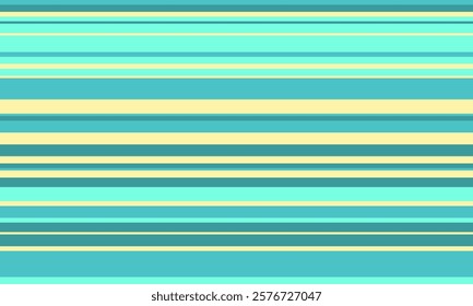 Vibrant horizontal stripes in teal and pale yellow create a cheerful, summery pattern. Perfect for website backgrounds, textile designs, or any project needing a fresh, clean aesthetic.