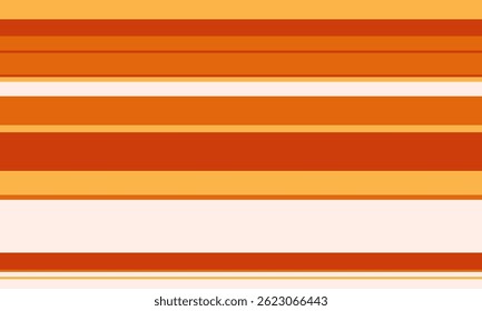 Vibrant horizontal stripes in warm orange and white create a dynamic, energetic background.  Perfect for website banners, social media graphics, or textile designs.