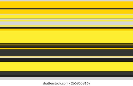 Vibrantes rayas Horizontales en amarillo, gris y negro crean un fondo abstracto dinámico y moderno.  Perfecto para Sitios web, presentaciones o diseño textil.