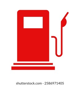 A vibrant illustration of a classic red fuel pump, capturing the nostalgia and simplicity of traditional gas stations.
