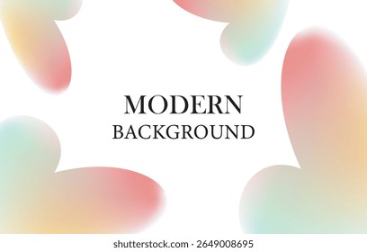 vibrant illustration features stylized flowers in pastel hues of peach, orange, and mint green against a stark white background.wallpaper for banner, poster, cover, flyer, presentation, advertising
