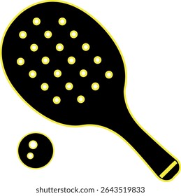 A vibrant illustration featuring a pickleball design. The artwork is likely detailed and colorful, possibly showcasing the sport's equipment 