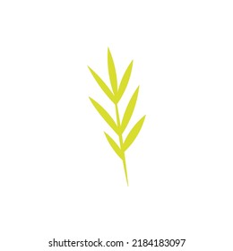 Lebhafte Illustration von Blumen. Geeignet für Webseiten, Bücher, Spiele, Postkarten. Symbol des gelben Herbstblattes  