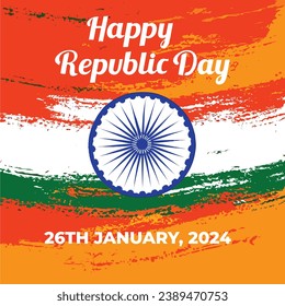 A vibrant Indian Republic Day Vector Illustration