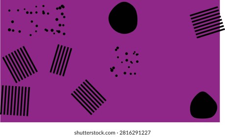 Vibrant isolated abstract design with geometric shapes in purple, pink, and blue tones on a seamless background. Perfect for creative projects and modern graphics.