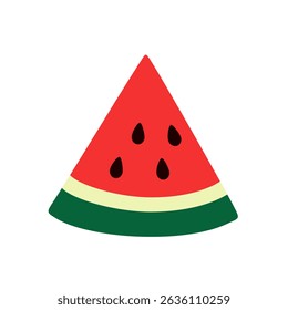 A vibrant and juicy watermelon in a cheerful summer style.