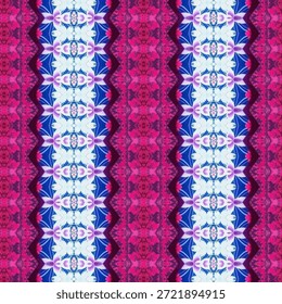 Padrão abstrato caleidoscópio vibrante com simetria geométrica, cores neon, design sem costura, ornamento moderno e fundo decorativo para projetos criativos.
