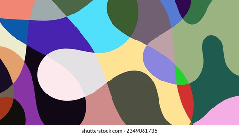 Vibrant Kaleidoscope of Colors in Organic Patterns svg