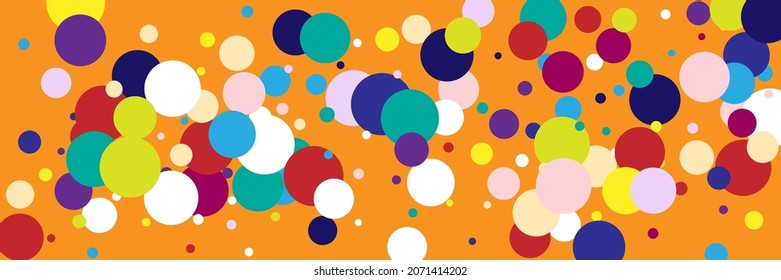 Vibrant Kids Color Red Beige Print. Indigo Blue Pink White Purple Rainbow Textile. Yellow Play Multicolor Violet Green Wallpaper. Dark Children Vivid Circles Pastel Bright Background.