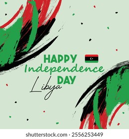 Vibrant Libya Independence Day Banner Template