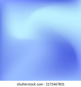 Lebhafter heller, dunkler Farbverlauf-Hintergrund. Farbe Pastellfarben Wavy Curve Hell Design Pic. Blaues Fluid Ocean Indigokalt Schwirl Gradient Mesh. Unscharfer, flüssiger, bunter Hintergrund mit Wasser.