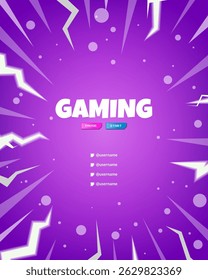 Vibrant lightning burst with bold comic-style layout, ideal for gaming content, intro scenes, or digital branding