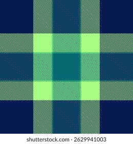 Vibrant lime green and teal plaid pattern.  Perfect for textile design, fashion, or website backgrounds.  This bold, geometric design evokes feelings of freshness and energy.