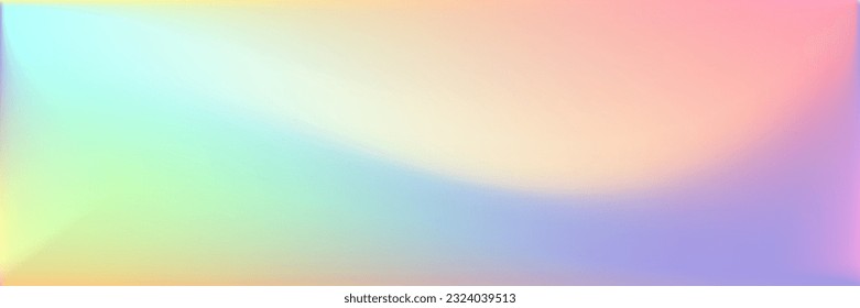 Vibrant Liquid Dynamic Wavy Smooth Surface. Water Sunrise Curve Light Sky Gradient Backdrop. Colorful Fluid Rainbow Pastel Blurred Wallpaper. Sunset Vivid Multicolor Color Bright Gradient Mesh.
