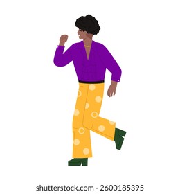 A vibrant and lively character that depicts modern fashion and lifestyle in an engaging, playful, animated style