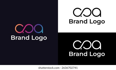 A vibrant logo design features the letters 'CPA' interwoven to resemble an infinity symbol. The gradient color transitions from warm oranges to cool blues, creating a modern and minimalist aesthetic.