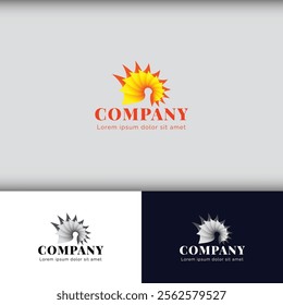 Vibrant Logo Design: A Symbol of Energy, Brightness, and Dynamic Creativity