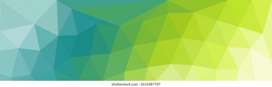 A vibrant, low-poly background transitioning from cool blues and greens to warm yellows. Modern and abstract.

