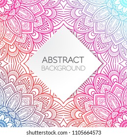 Vibrant luxury mandala background.