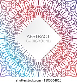 Vibrant luxury mandala background.