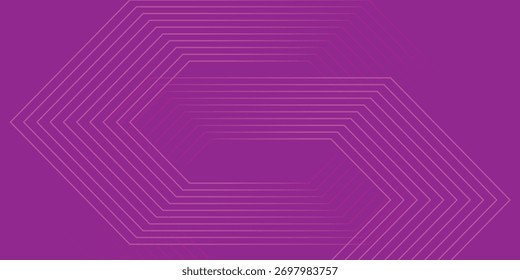 Fundo Magenta Abstrato Vibrante com Hexágonos Interligados, ilustração Vetor.