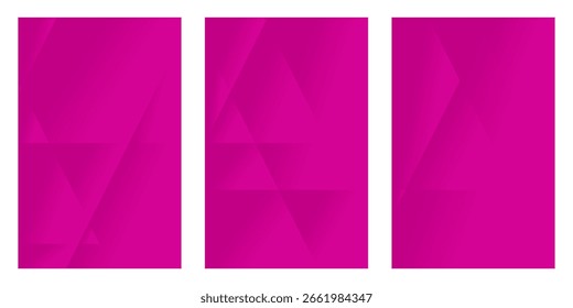 Fundo abstrato magenta vibrante conjunto com formas geométricas sutis e gradientes, perfeito para projetos digitais modernos, apresentações ou projetos criativos.