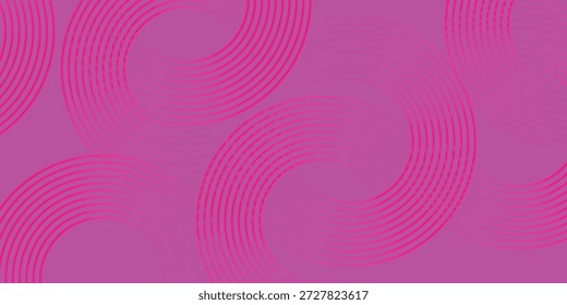 Fondo magenta vibrante con líneas de círculo concéntrico Abstractas