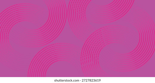 Plano de Fundo Magenta Vibrante com Linhas de Círculo Concêntricas Abstratas