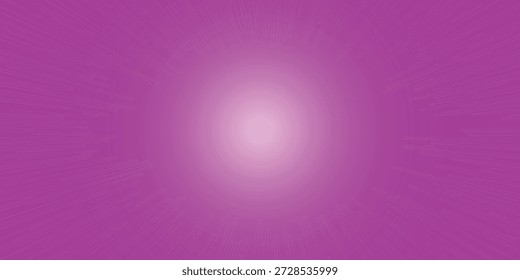 Un fondo magenta vibrante presenta un gradiente radial blanco brillante en su centro, con rayos de luz sutiles que se extienden hacia afuera, creando un efecto visual dinámico y enérgico.