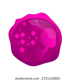 Bombilla magenta vibrante con partículas flotantes, un elemento de diseño abstracto moderno perfecto para conceptos científicos, temas futuristas o proyectos creativos