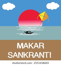 Vibrant Makar Sankranti Festival Designs. Celebrate Indian Traditions with Kites, Harvest, and Joy