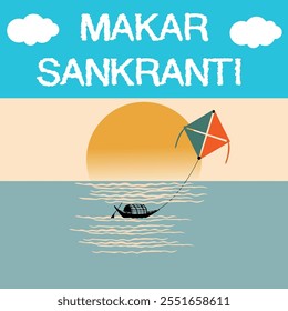 Vibrant Makar Sankranti Festival Designs. Celebrate Indian Traditions with Kites, Harvest, and Joy